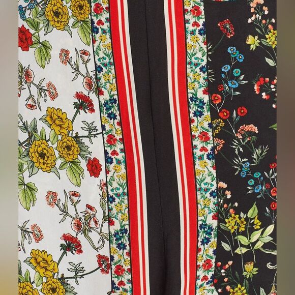 Alice + Olivia Maura Tiered Handkerchief Hem Midi Skirt size 8 - Picture 13 of 13